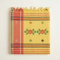 ARAYA Bawan Buti Handloom Saree – Sunlit Yellow with Floral Motifs & Dual-Tone Border
